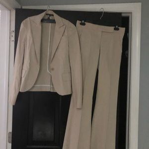 Theory Sophisticated Gingham Pant Suit Sz 0